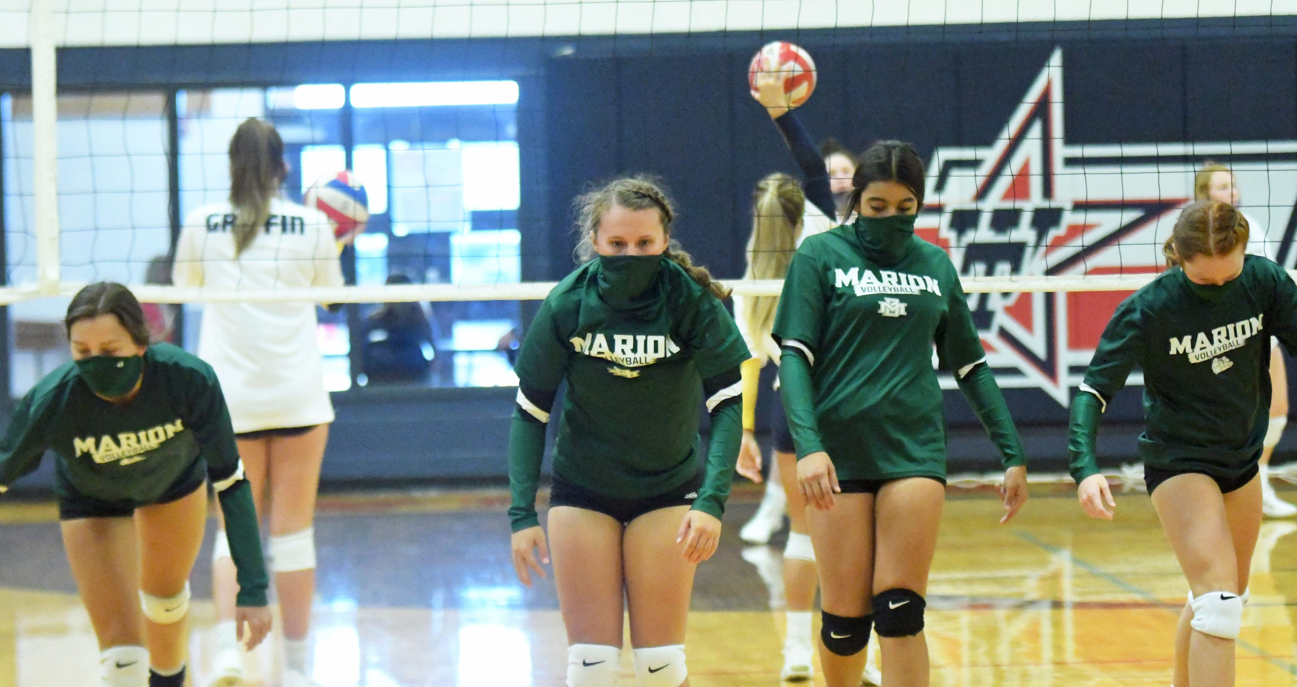 Marion volleyball. Photo by Gerald Castillo